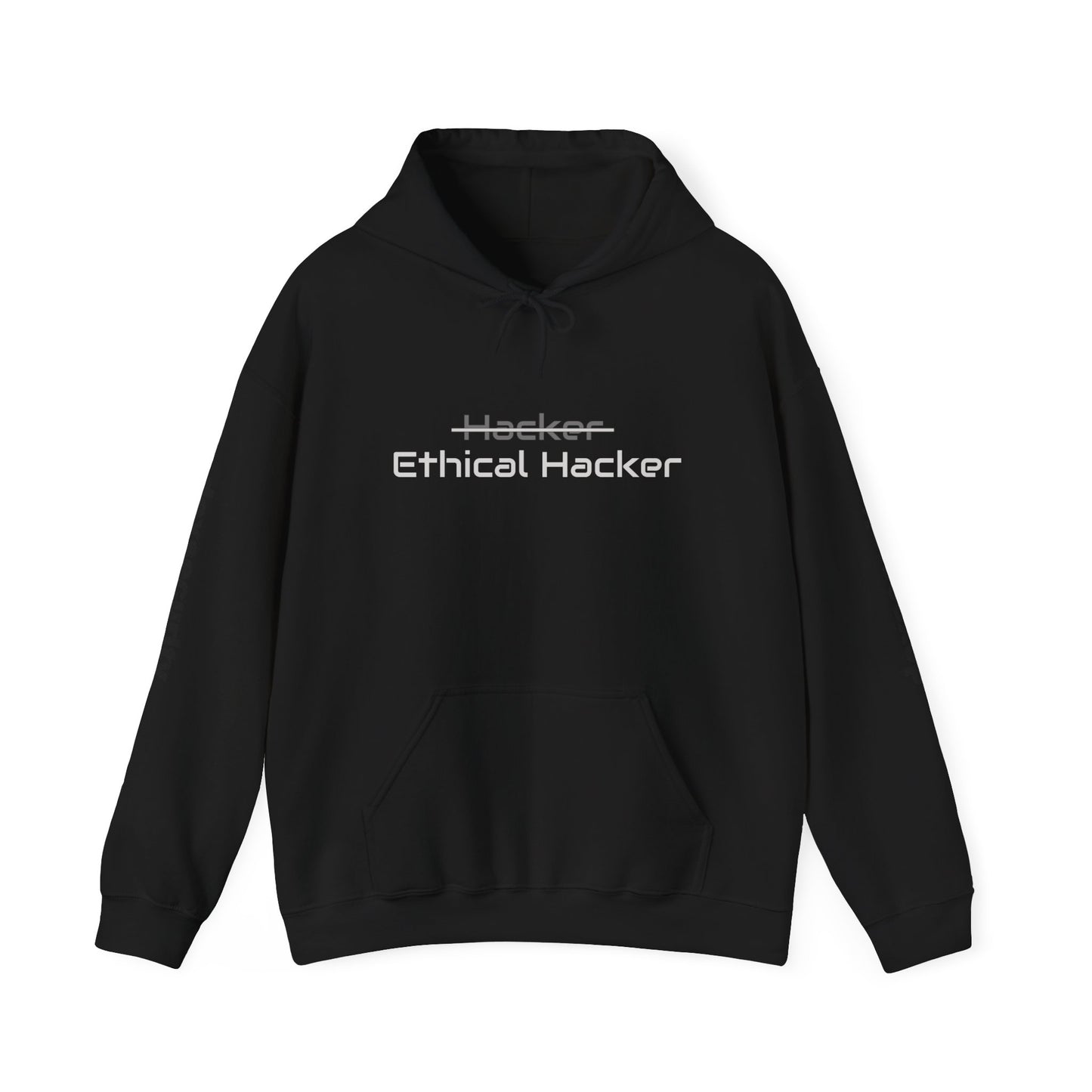 Ethical Hacker Hoodie - Unisex Heavy Blend™ Hooded Sweatshirt (Black & White) edition