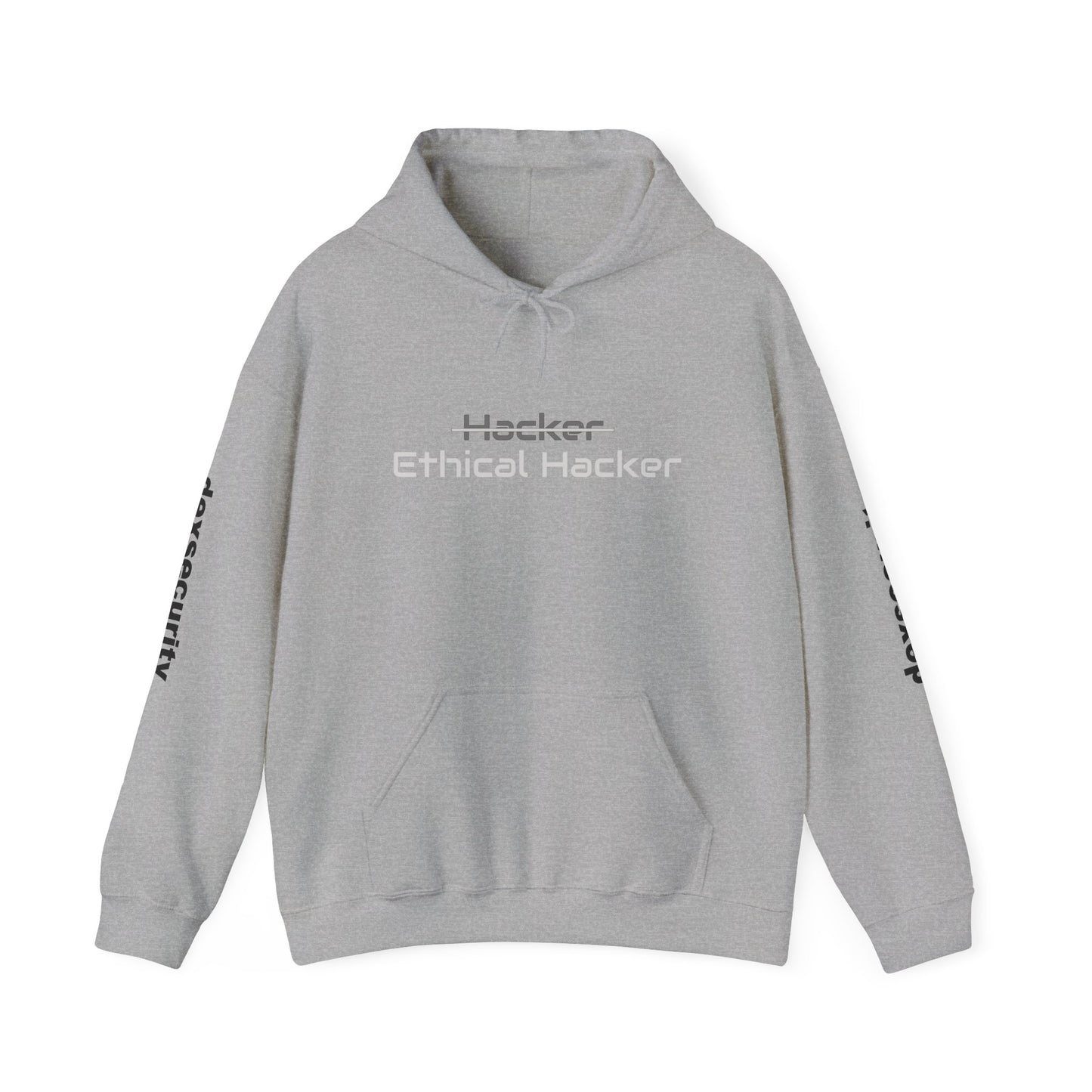 Ethical Hacker Hoodie - Unisex Heavy Blend™ Hooded Sweatshirt (Black & White) edition