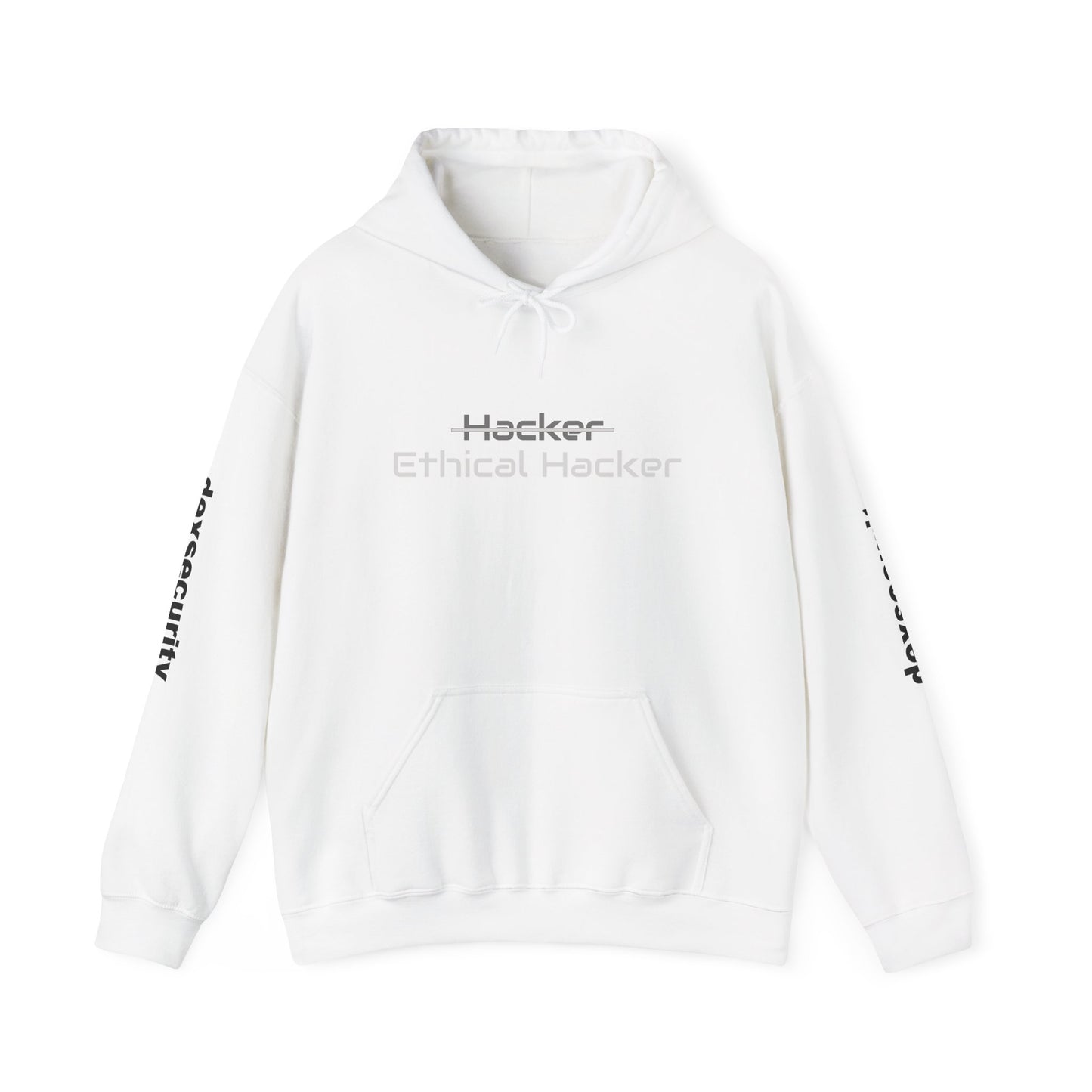 Ethical Hacker Hoodie - Unisex Heavy Blend™ Hooded Sweatshirt (Black & White) edition