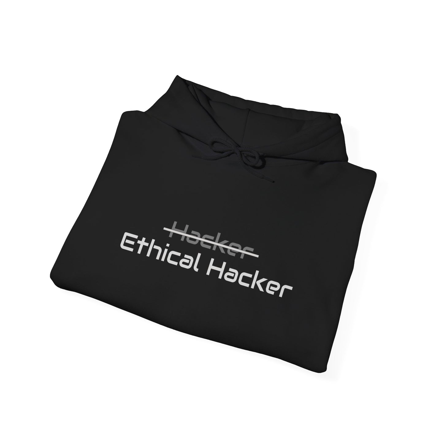 Ethical Hacker Hoodie - Unisex Heavy Blend™ Hooded Sweatshirt (Black & White) edition