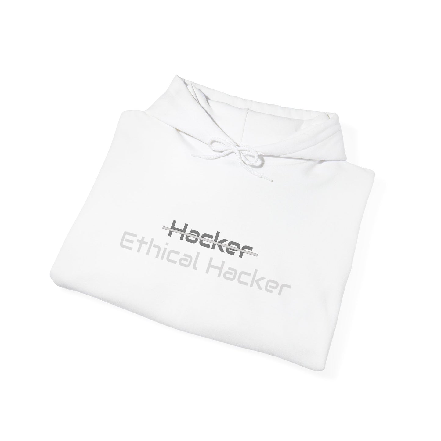 Ethical Hacker Hoodie - Unisex Heavy Blend™ Hooded Sweatshirt (Black & White) edition
